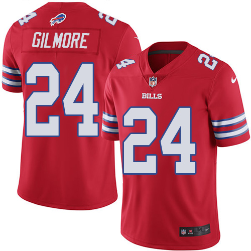 Youth Limited Stephon Gilmore Nike Jersey Red - #24 Rush NFL Buffalo Bills
